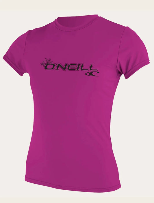 Oneill Basic Skins SS Rash Tee 3547 - Fox Pink Rashguard Sun Protection