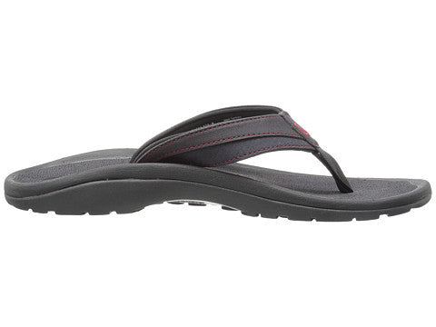Olukai Men's Ohana Koa Carbon Carbon Sandal Mens Footwear