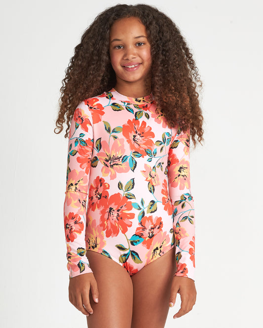 Billabong Beach Bliss Bodysuit Swimsuit - Multi youth swimwear