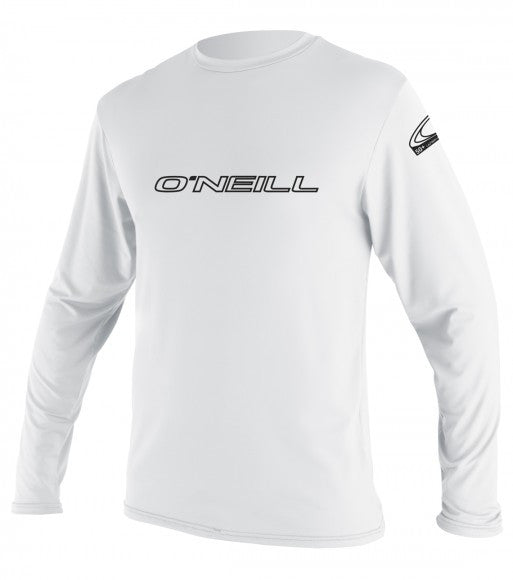 Oneill Youth Basic L/S Rashguard Tee- 4341 White Rashguard Sun Protection