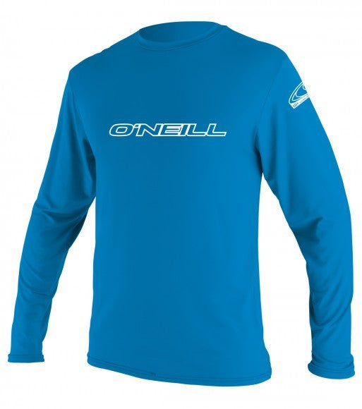 Oneill Youth Basic L/S Rashguard Tee- Blue Rashguard Sun Protection