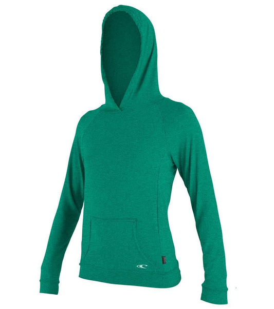 Oneill Hybrid Long Sleeve Sun Hoodie Sea Glass Womens Rashguard