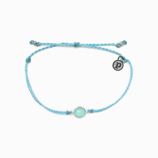 Pura Vida Aqua Stone Charm Bracelet Jewelry