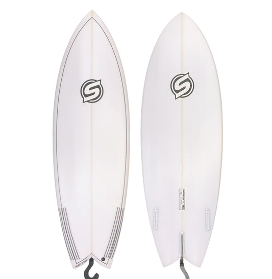 Skinner Surfboards Tom Kat Fish 5'4" x 20.4 x 2.45 x 30.1L Twin + Surfboard