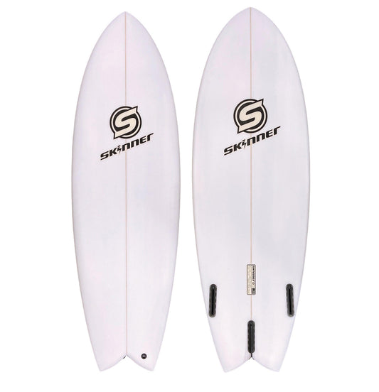 Skinner Surfboard 5'5 x 20.25" x 28.4 Liters Twin Fin + Swallow Tail EPS Epoxy Surfboard