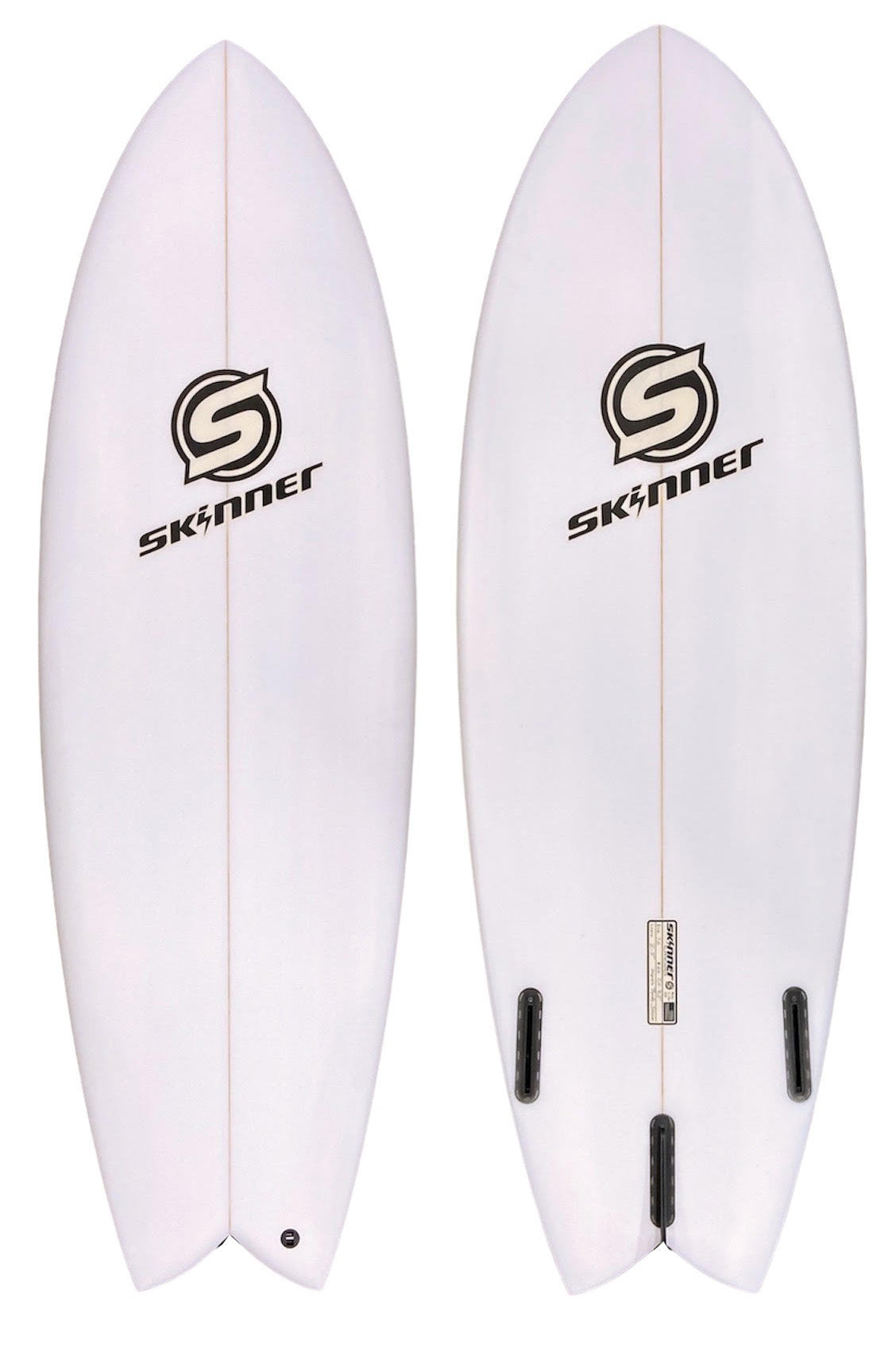 Skinner Surfboard 5'5 x 20.25" x 28.4 Liters Twin Fin + Swallow Tail EPS Epoxy Surfboard