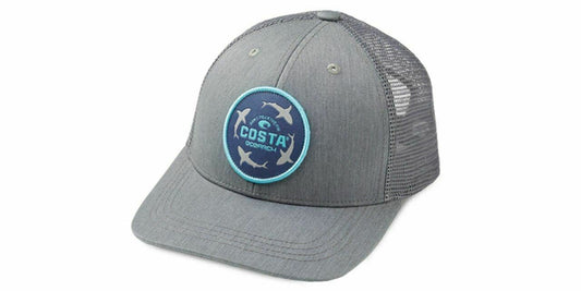 Costa Ocearch Circle Shark Trucker Hat - Grey Mens Hat