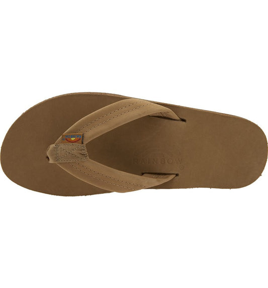 Mens Rainbow Sandals Classic Double Tan & Brown - Hope Outfitters