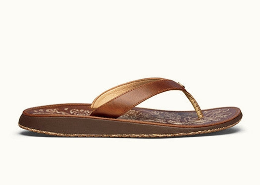 Olukai Paniolo Women's Leather Sandals - Natural/ Natural Womens Footwear