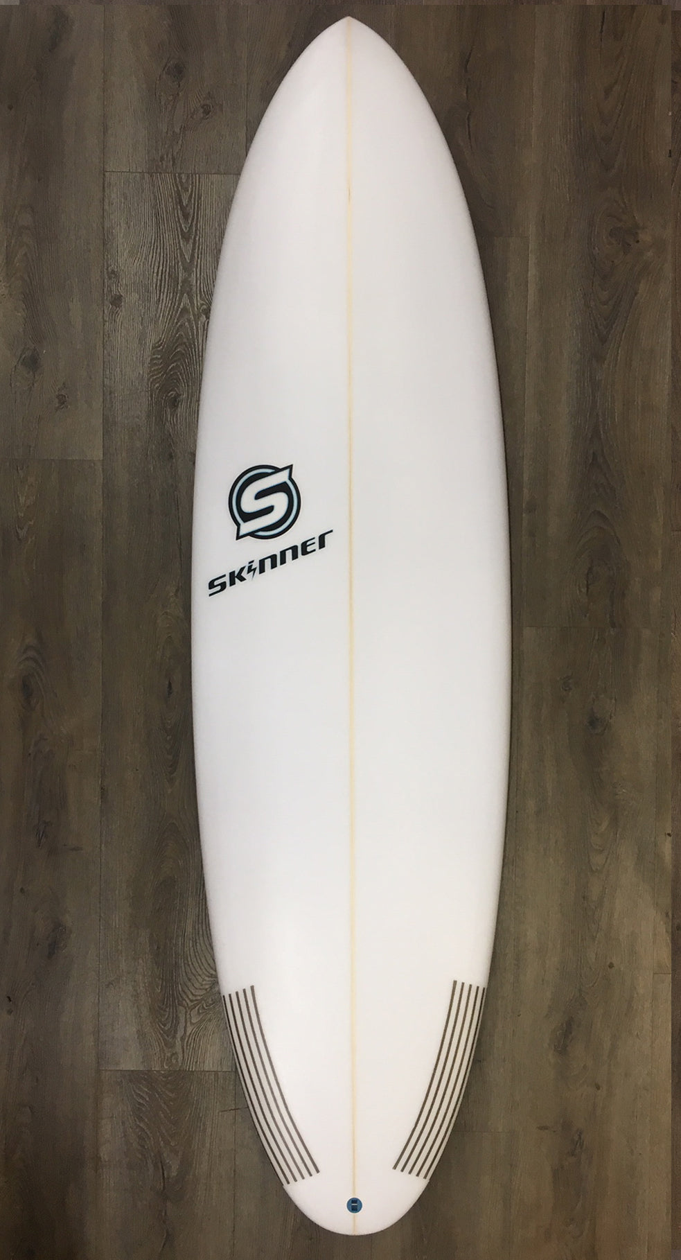 SOLD Skinner Surfboards 6'6" x 21.4" x 2.65" Performance Funshape Poly 3 FCS II - 41.43 Liter Surfboard