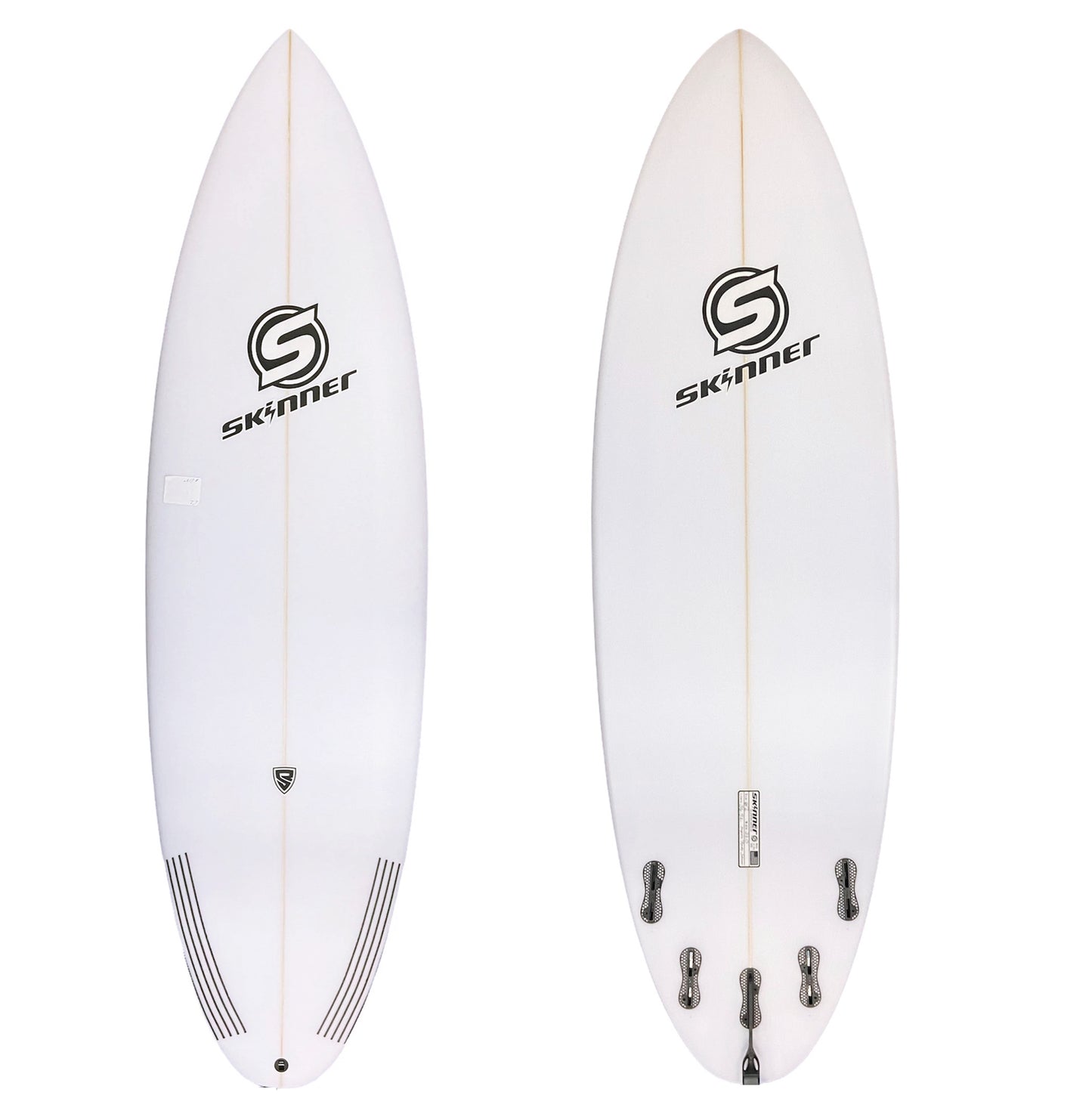 Skinner 6'2 x 21 x 36.5 Liters Round Tail Shortboard 5 FCS 2 Plugs Surfboard