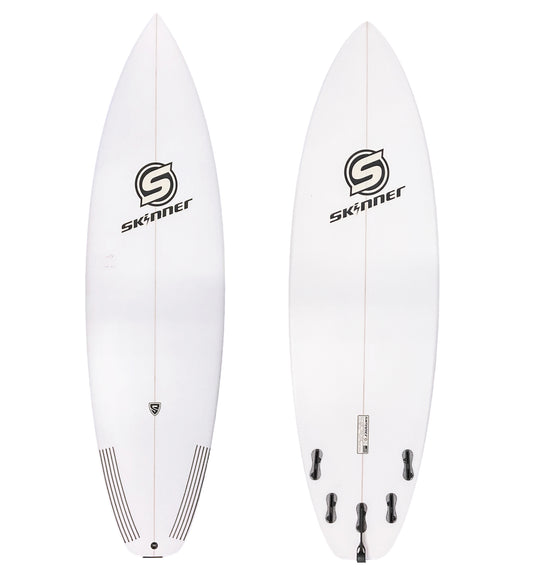 Skinner 6'0 x 19.8 Hyper Drive Epoxy Shortboard 5 Fin FCS II 30.3L Surfboard