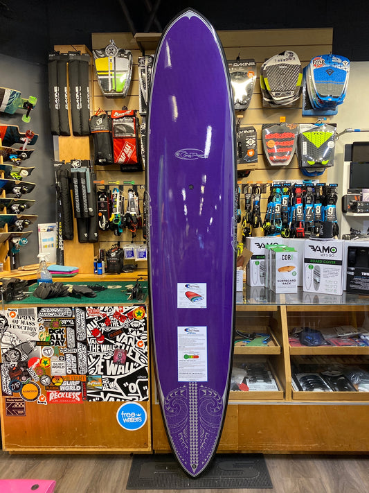 Guy Takayama 9'0" x 21.75" KOA Xeon / Carbon Fiber Pigmented Fiberglass Surfboard Surfboard