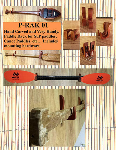 P-Rak01 Beatnik SUP Paddle Wood Wall Rack Cart2cart