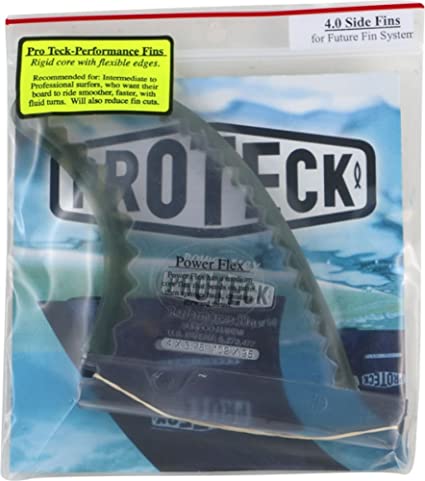 Pro Teck Power Flex Safety Fins Rubber Edge Fins 2 Side Bites for Longboard