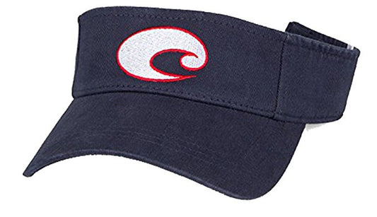 Costa Cotton Visor in Navy Blue HA 15NVY - Navy Mens Hat