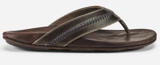 Olukai Mea Ola Mens Sandals - Dark Shadow Mustang Mens Footwear