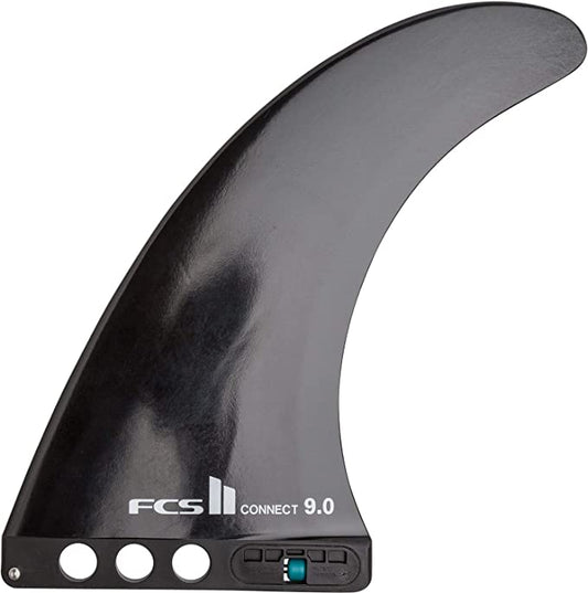 FCS II Connect Glass Flex 9'' Surfboard Fin Screwless Longboard / SUP Fins