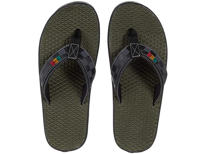 Vans La Costa Lite Sandals - Checkerboard Black/ Gapeleaf Mens Footwear
