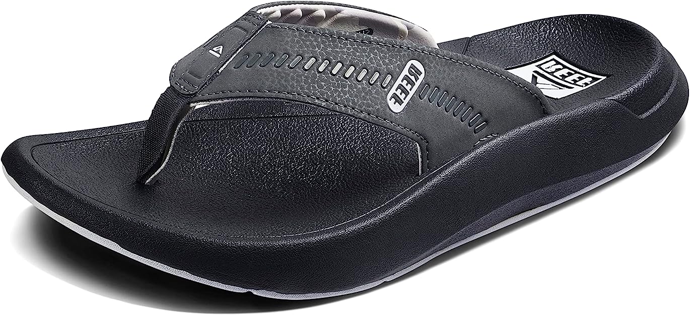 Reef Swellsole Cruiser Super Cushion Sandals - Black Mens Footwear Men 7 women 9 grey snow camo