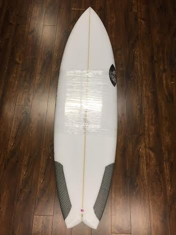 Sharp Eye Blow Fish 5'10 Carbon Stringer FCS II Surfboard 39063 Surfboard