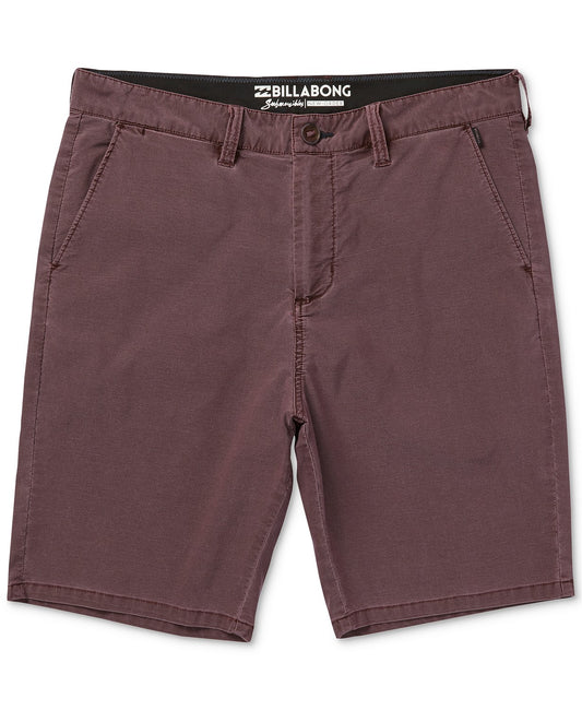 Billabong Mens New Order X Overdye Submersible Shorts - Rum Mens Shorts