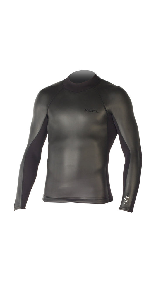 XCEL AXIS SMOOTHSKIN BACK ZIP WETSUIT TOP 2/1 MS216AX4 Wetsuit Top
