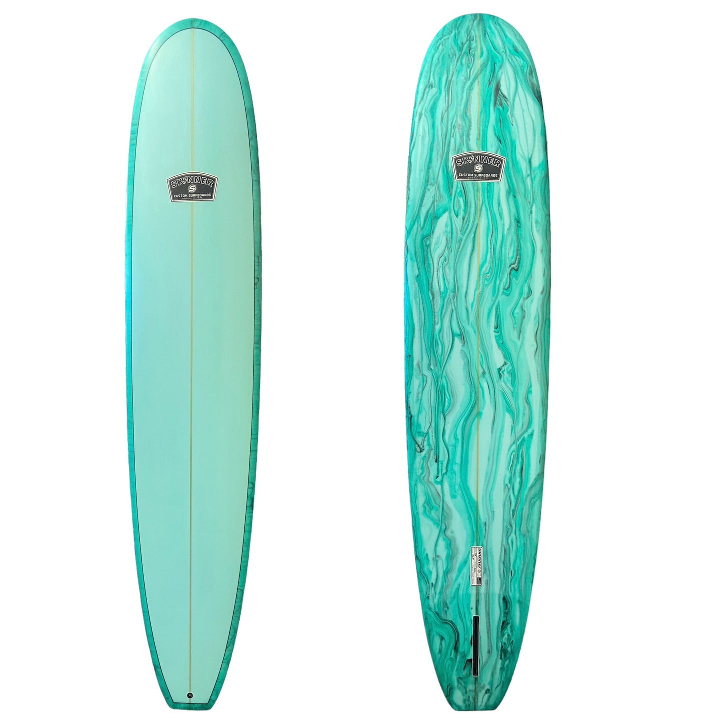 Skinner Surfboards 9'5 x 23.3 x 3.15" Poly Performance Log Noserider Longboard 78.6 Liters Surfboard