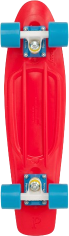 PENNY 22" COMPLETE Red White Cyan SKATEBOARD 1CPEN0122RRBWB9 Longboard Skateboard