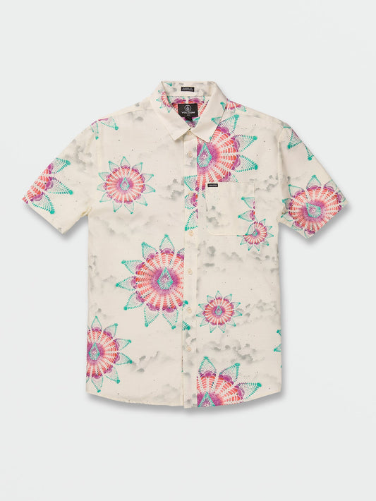 Volcom Star Shields Featured Artist Button Down Shirt - Coconut Mens Shirt