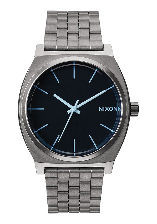 Nixon Time Teller Watch - Gunmetal Blue Crystal Watches