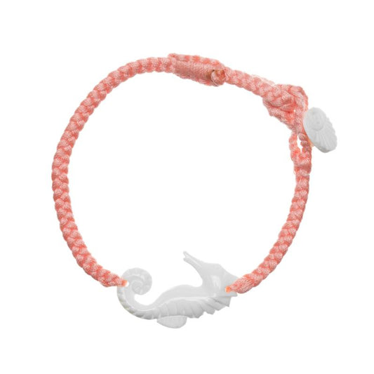 Wanderer Seahorse Bracelet Button - Coral Jewelry