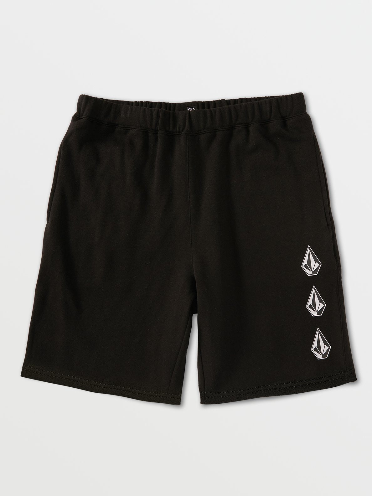 Volcom Iconic Stone Fleece Shorts - Black / Multi Mens Shorts Black
