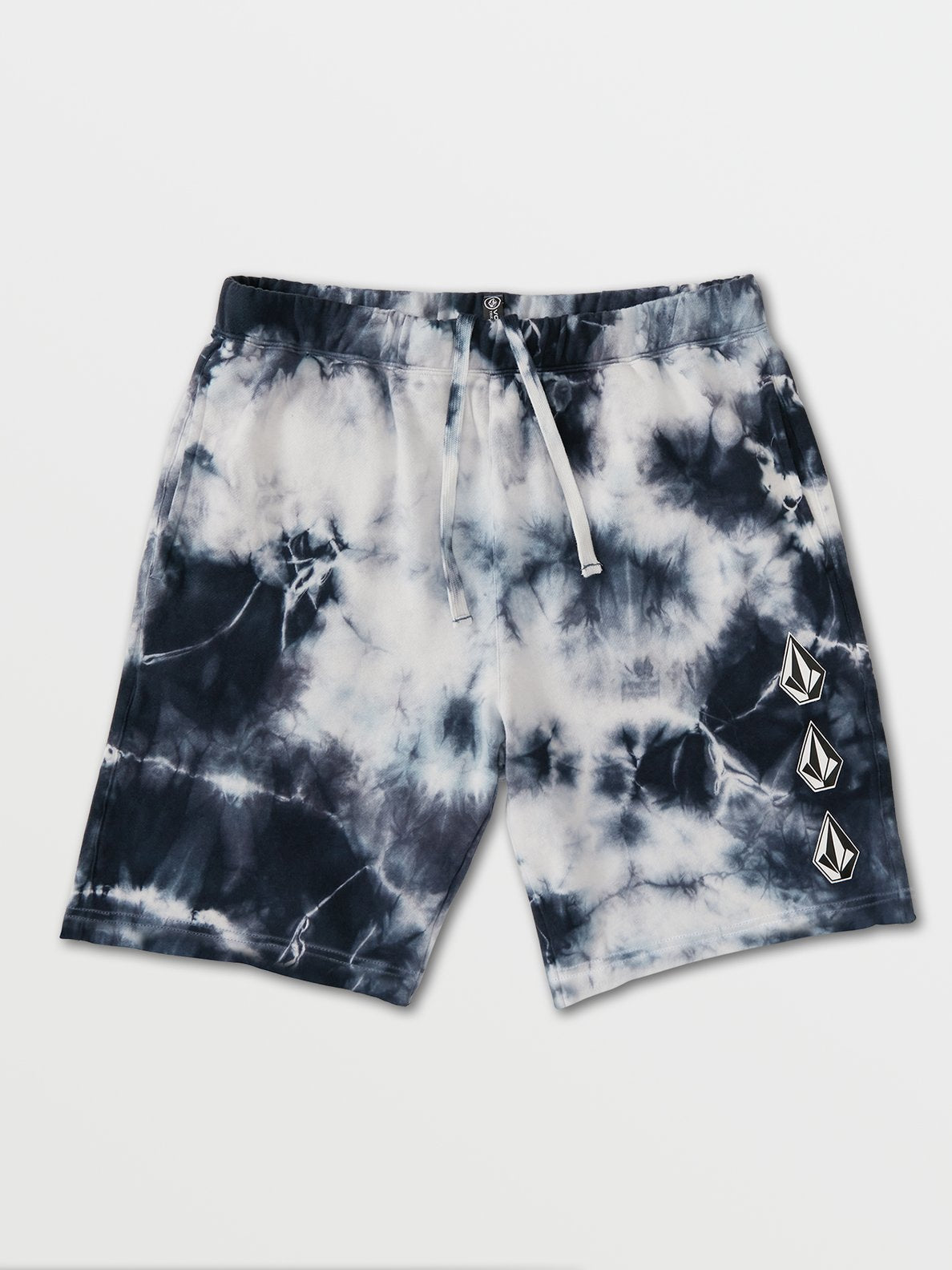Volcom Iconic Stone Fleece Shorts - Black / Multi Mens Shorts Multi