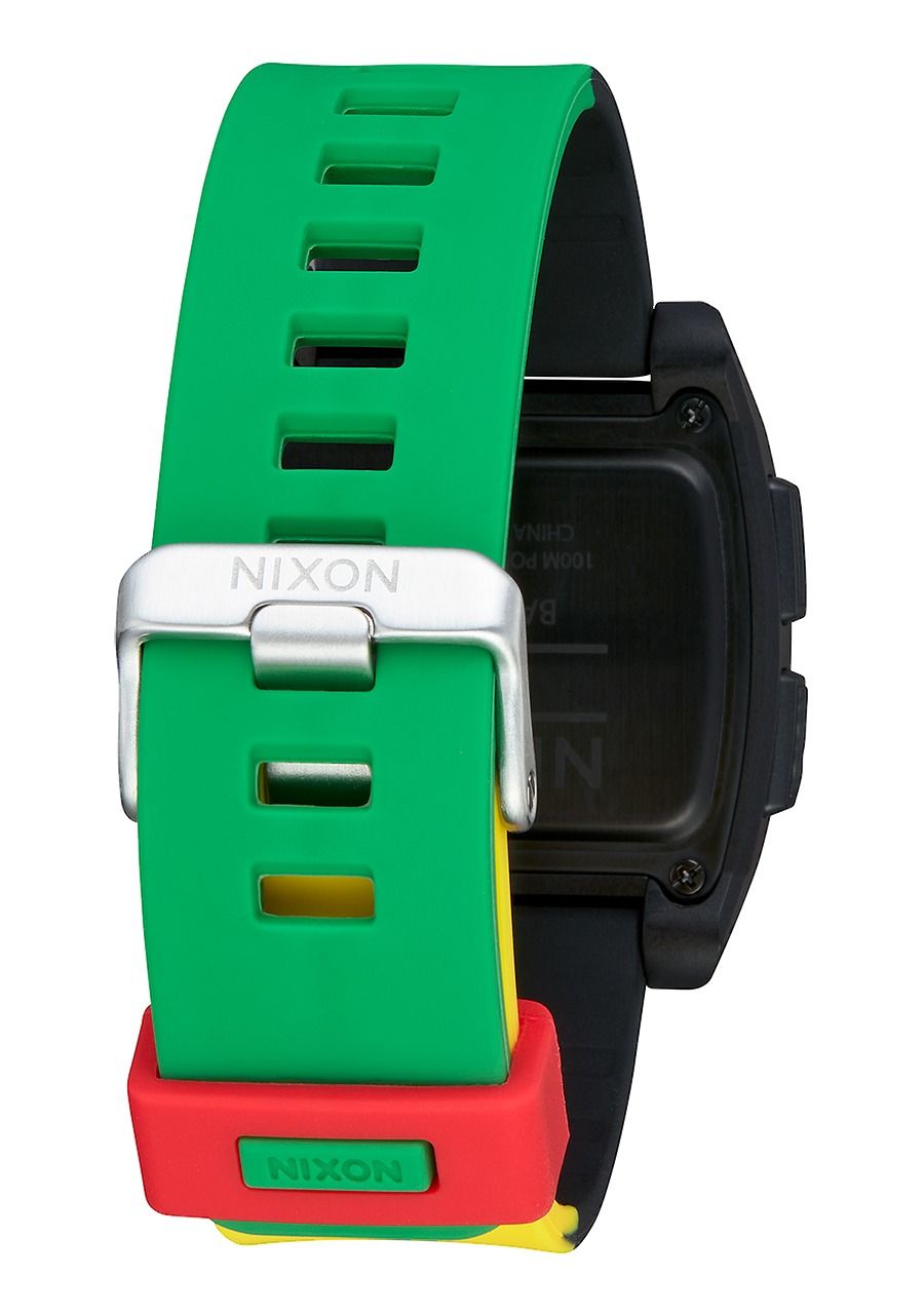 Nixon Base Tide 38mm Watch Rasta Watch