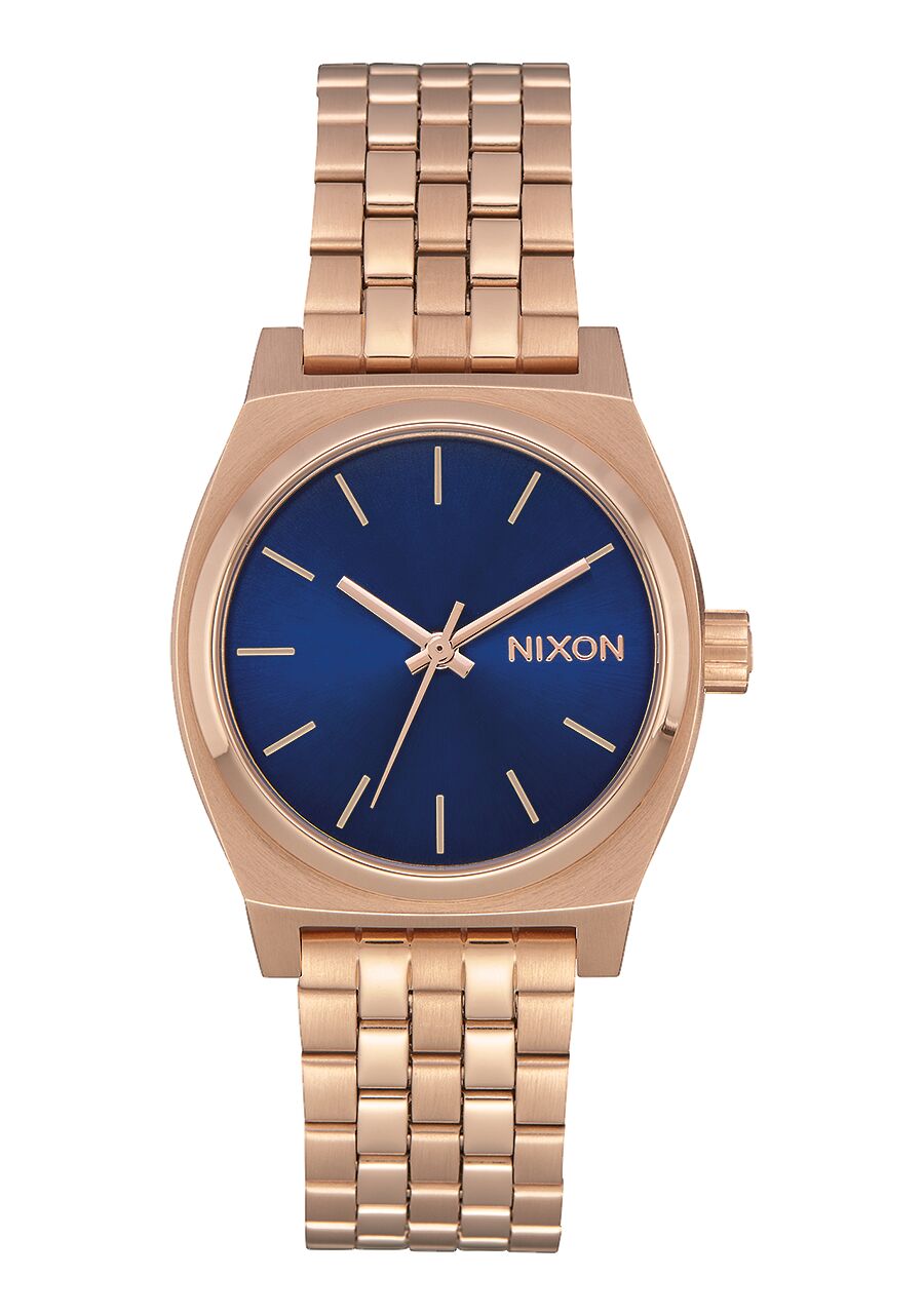 Nixon Medium Time Teller Watch - Rose Gold Indigo Black Watch