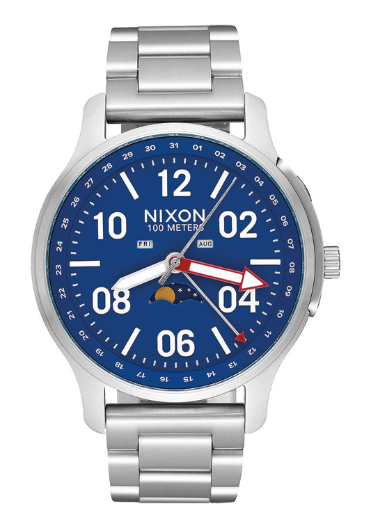 Nixon Ascender Watch - Silver Blue Watches