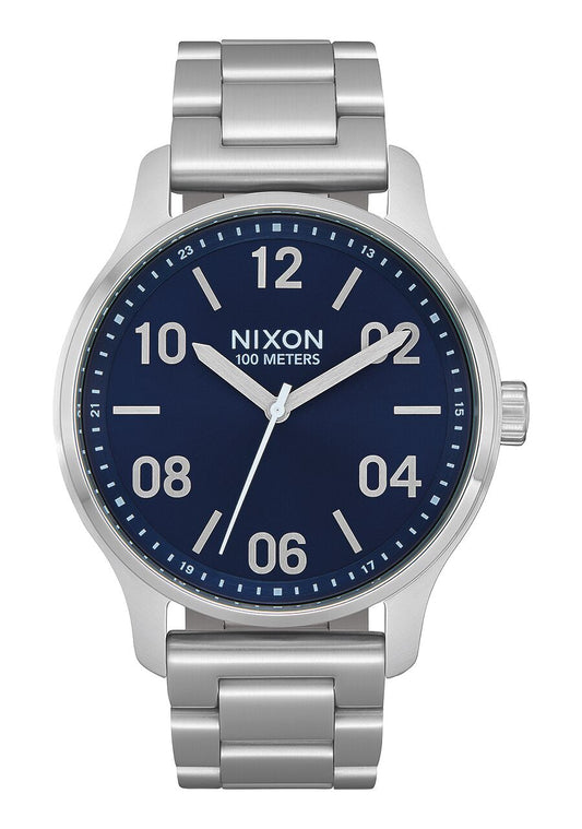 Nixon Patrol SS Navy Silver Watch Watch