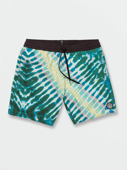 Volcom Beach Bunch Trunks 17" Mens Shorts - Tie Dye Multi Mens Boardshorts