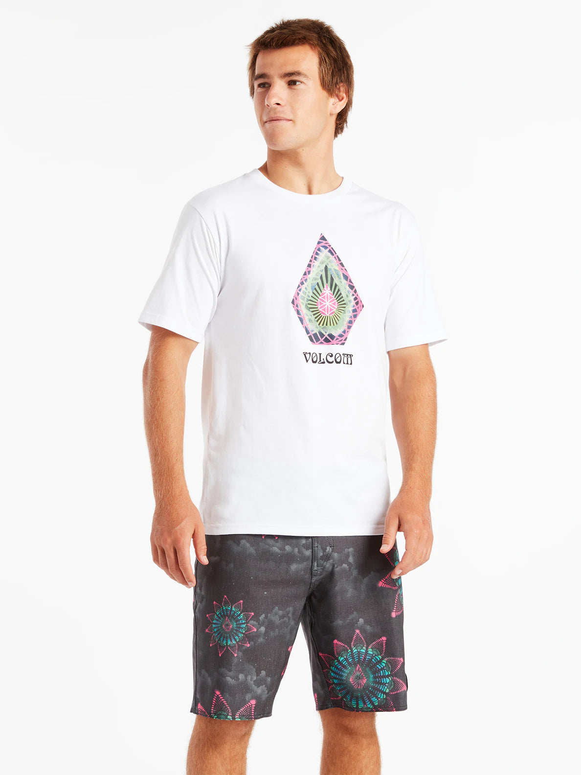 Volcom Star Shields Tee - White Mens T Shirt