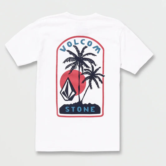 Volcom Island Dazer SS Tee Shirt - White Mens T Shirt
