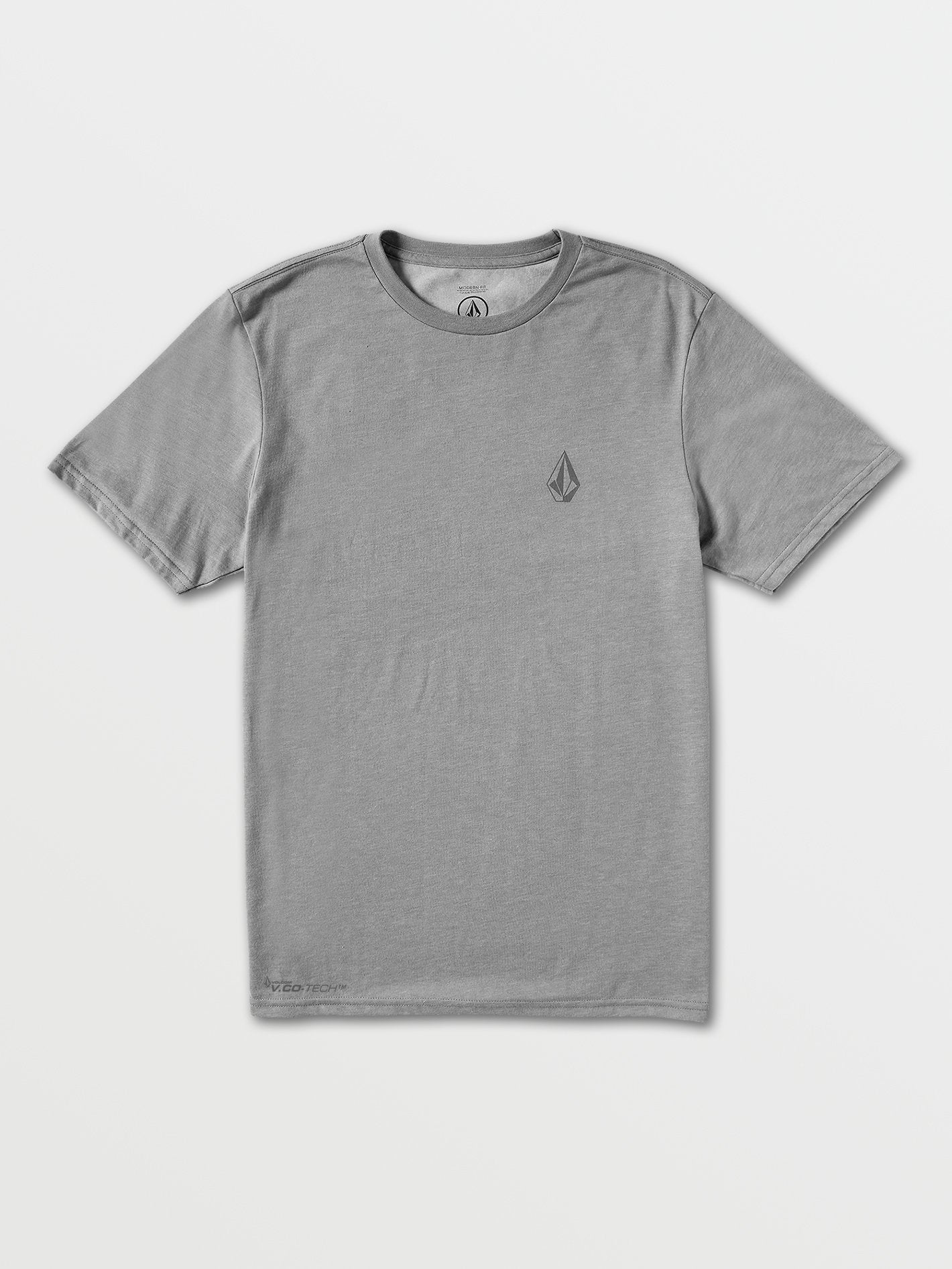 Volcom Stone Tech T Shirt Quick Dry - Heather Grey Mens T Shirt