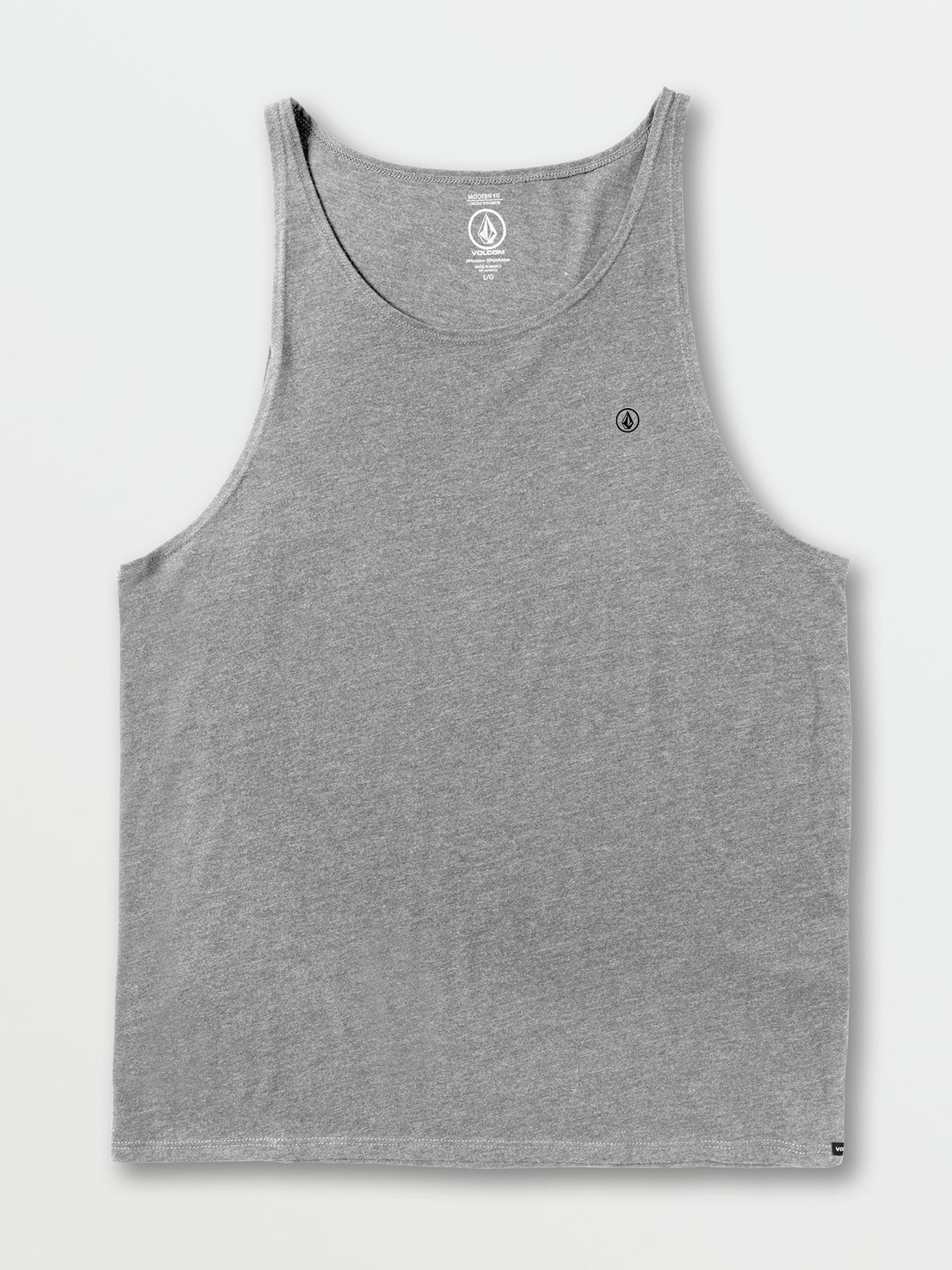 Volcom Solid Heather Tank - Heather Grey Mens Tank
