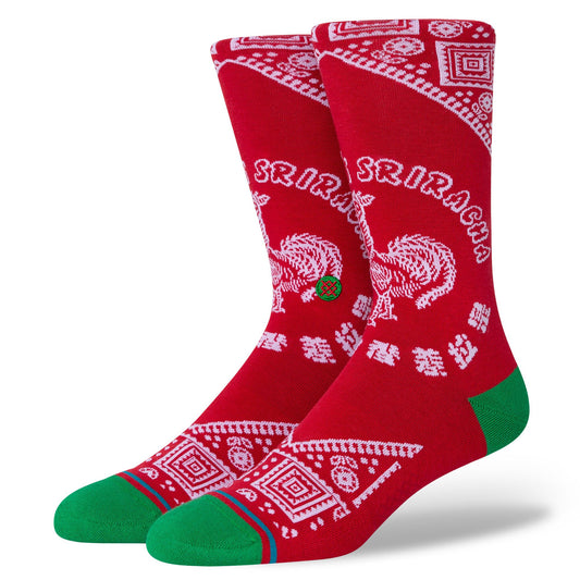 Stance Sriracha Hot Sauce Socks - Red size 9 -12 Socks