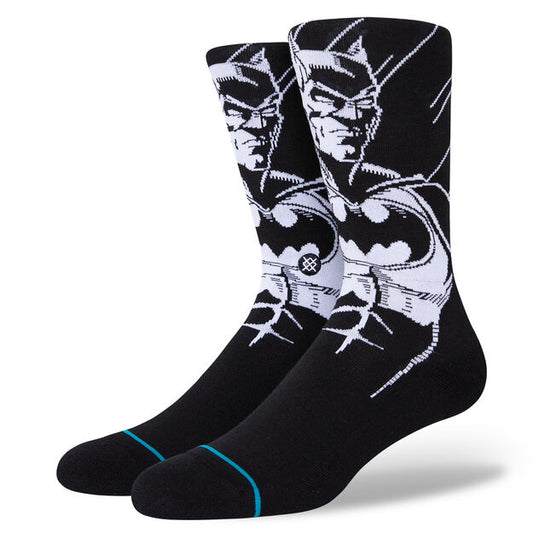 Stance The Batman Crew Socks - Size Large 9-13 - Black Socks