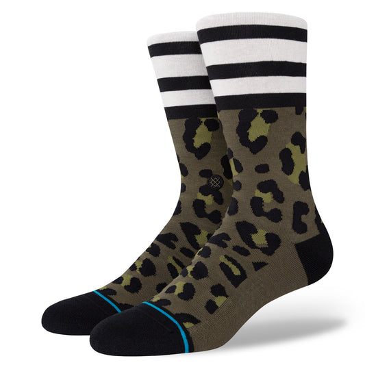 Stance Piblokto Crew Sock - Size Large 9-13 - Green Socks