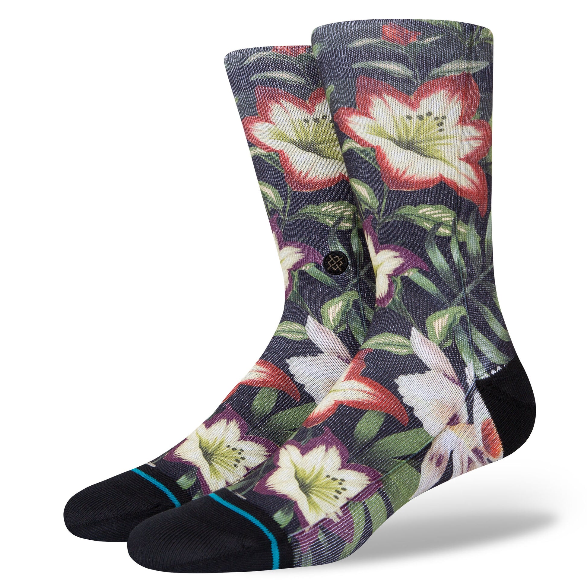 Stance Variegate Socks - Size Large 9-13 - Black Socks
