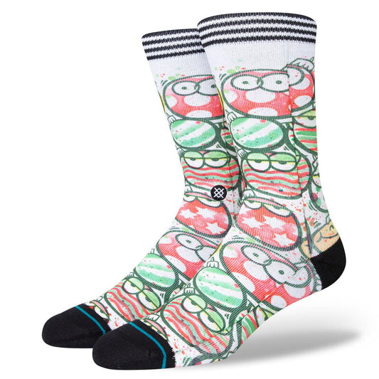 Stance Kevin Lyons Ornament Crew Sock - White Multi Socks