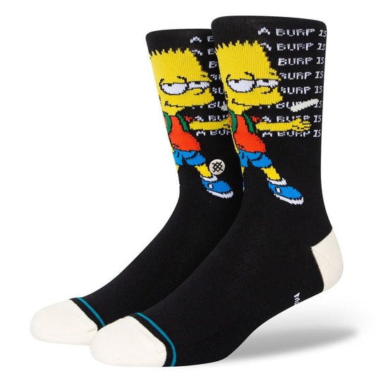 Stance The Simpsons Troubled Bart Crew Sock - Black Socks