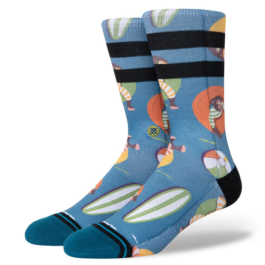 Stance Monkey Chillin Mens Socks - Teal Socks
